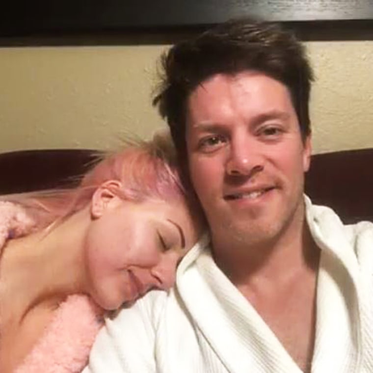 J.D. Scott called his fiancée, Annalee Belle, his "hero" for how well she's taken care of him.
