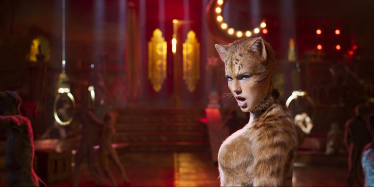 Taylor Swift appears in cat form in the new "Cats" trailer.