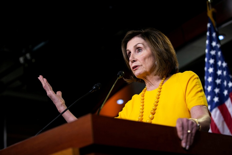 Image: FILE PHOTO: U.S. House Speaker Nancy Pelosi (D-CA) holds her weekly news conference on Capitol Hill