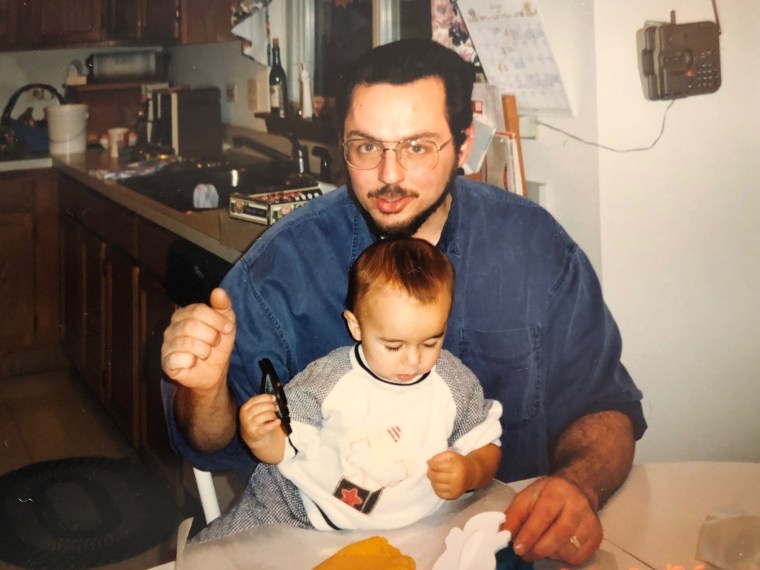 Stephen Michel with his nephew, Bobby.