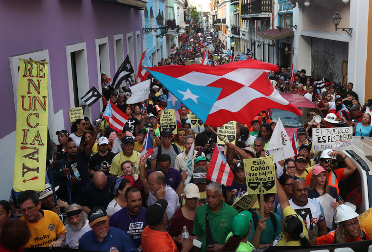 Image: Embattled Puerto Rico Governor Ricardo Rossello Faces Growing Calls For Resignation