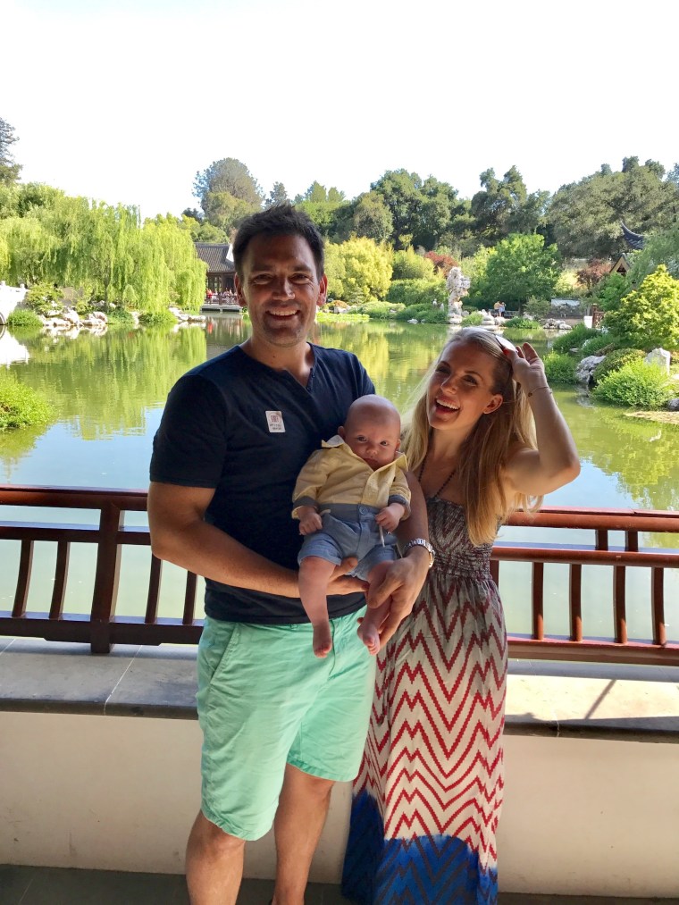 Anna Kaiser with husband Carlos Wesley and their son, Brooks.