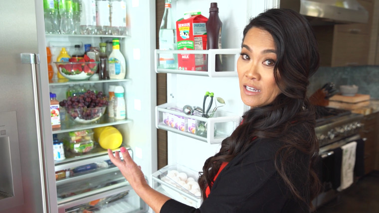 Dr. Lee stows away Botox and other dermatology tools in her fridge.