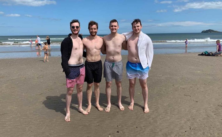 Eoghan Butler, Alex Thomson, Walter Butler and Declan Butler rescued a 6-year-old girl whose inflatable raft drifted out to sea at a beach. 