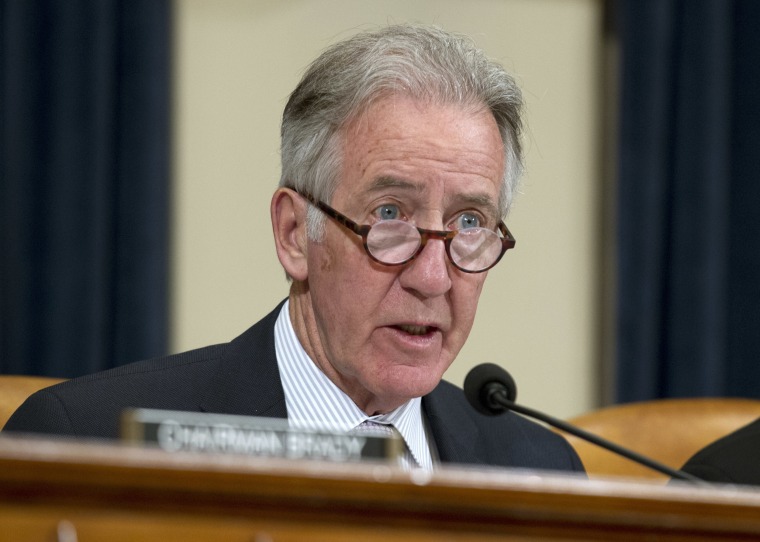 Image: Rep. Richard Neal, ranking member of the House Ways and Means Committee, speaks at a hearing on April 12, 2018.
