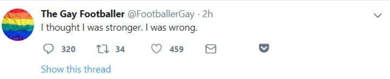 Image: The Gay Footballer Tweet