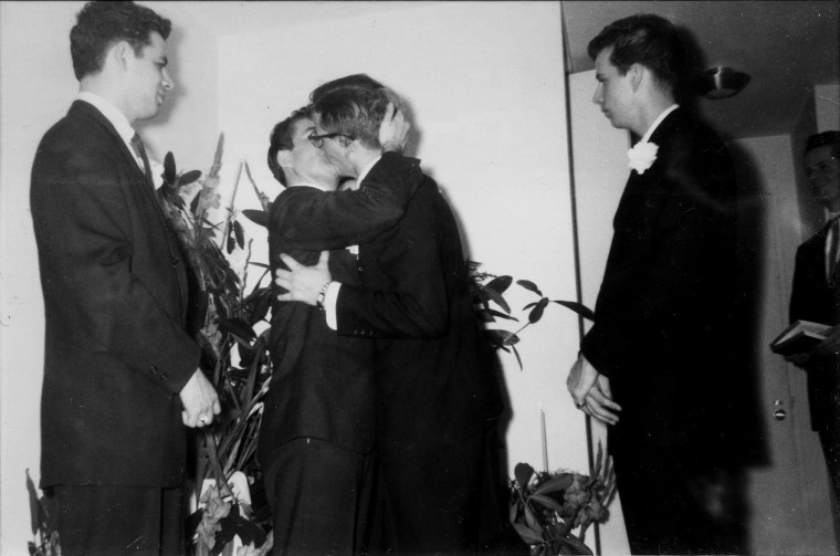 Image: The mysterious wedding photos of a gay couple were first printed in 1957 in a drug store in Philadelphia.