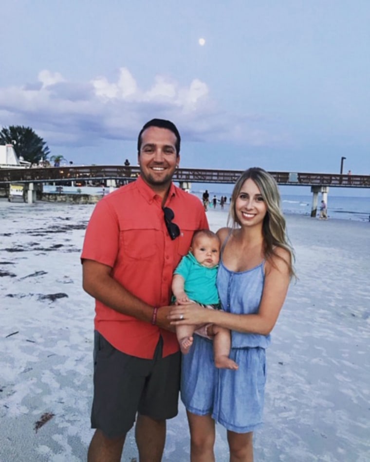 Duke Stanger with his parents, Logan and Sarah.