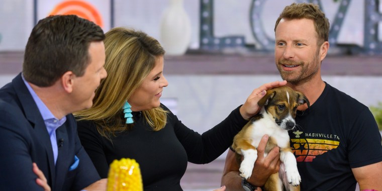 Jenna Bush Hager gushed over the puppy when he came back to the set.