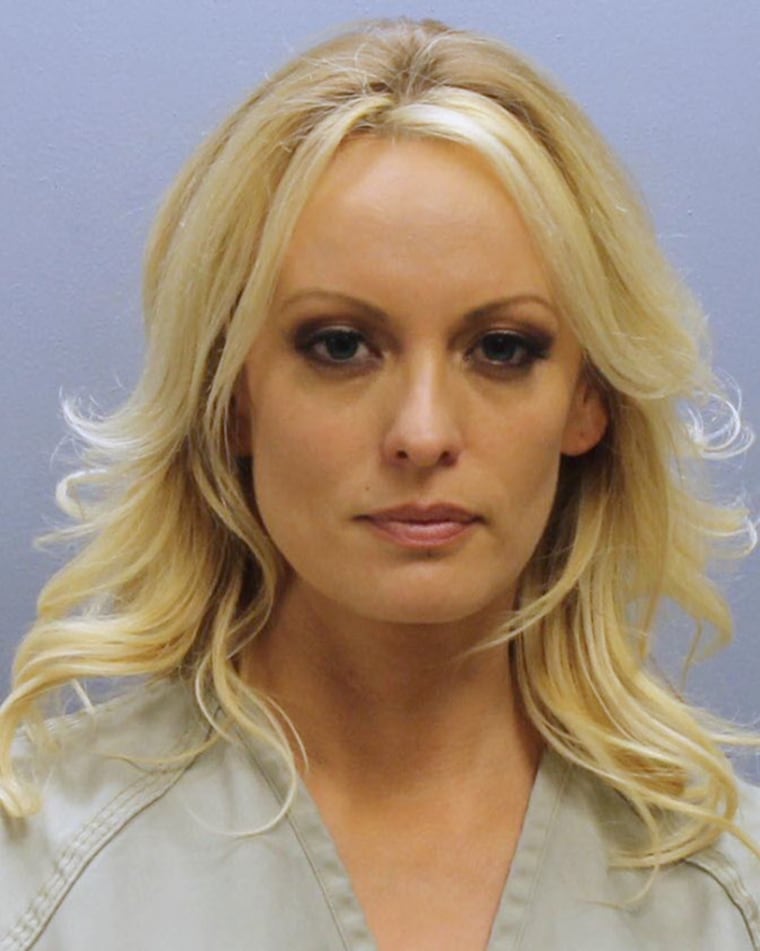 IMAGE: Stormy Daniels in a police booking photo