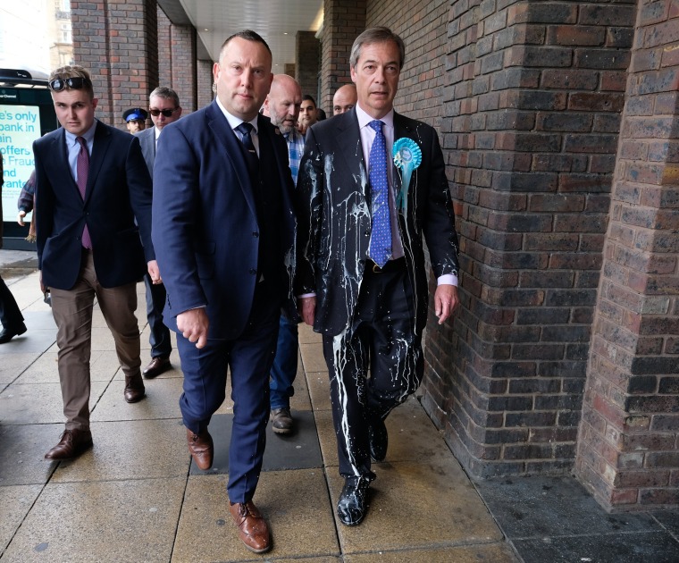 Image: Nigel Farage Undertakes A Whistle-Stop Tour Of England