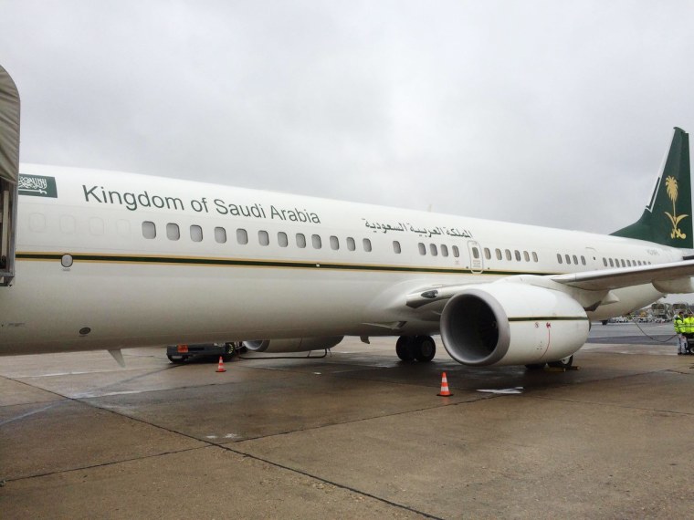 The plane used in the rendition of a Saudi prince in France.