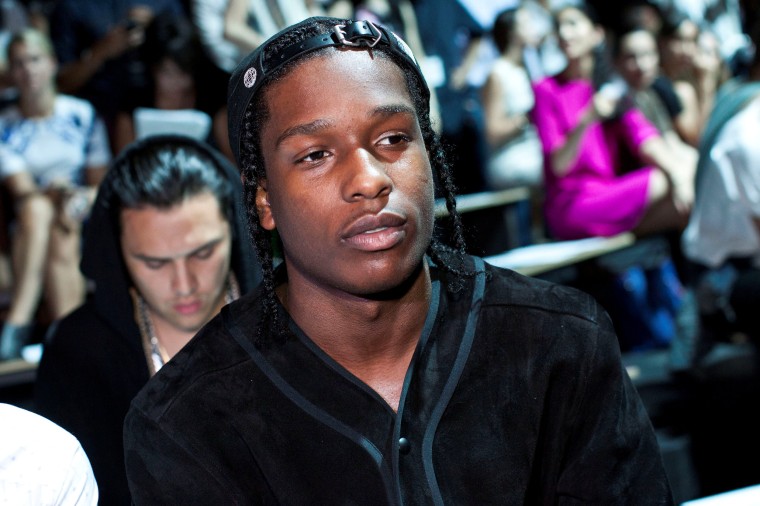 Image: FILE PHOTO: U.S. rapper A$AP Rocky attends the Alexander Wang Spring/Summer 2013 collection during New York Fashion Week