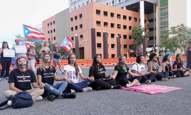 Image: Protesters Rally Against The Interim Governor Outside The Puerto Rico Department Of Justice