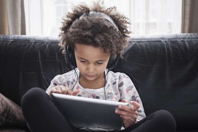 Image: Child using tablet