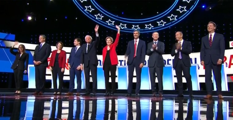 Image: Dems debate - 1st night