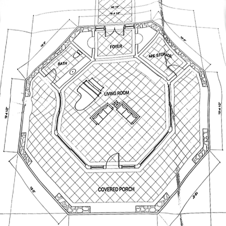 Plans for Jeffrey Epstein's music pavilion on Little St. James island.