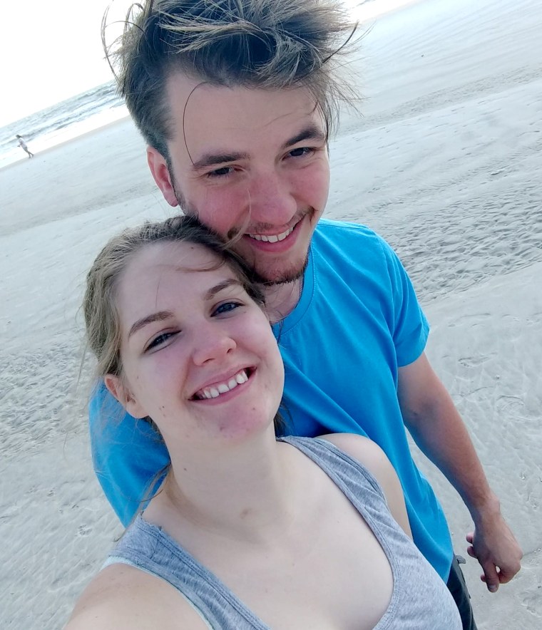 Image: Dalton Cottrell, 22, and his wife, Cheyenne. Cottrell drowned on his honeymoon three days after his wedding in Florida.