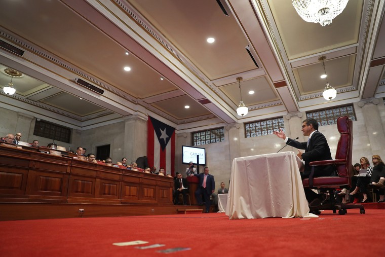Image: Puerto Rico Prepares For Leadership Change As Embattled Gov. Rossello Resigns