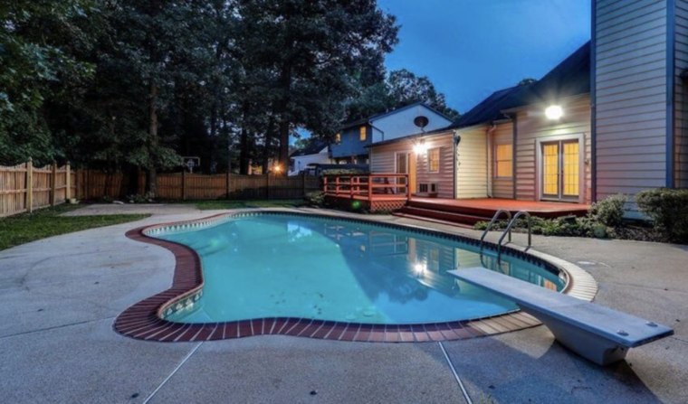 This tranquil-looking pool in Millersville, Maryland, can be rented for $80 an hour.