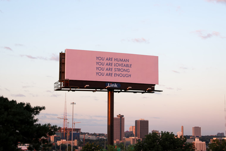 billboard to spread a positive message