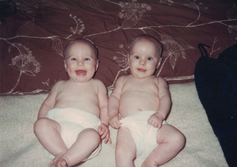 Hanna Thompson and Metta Siebert as babies.