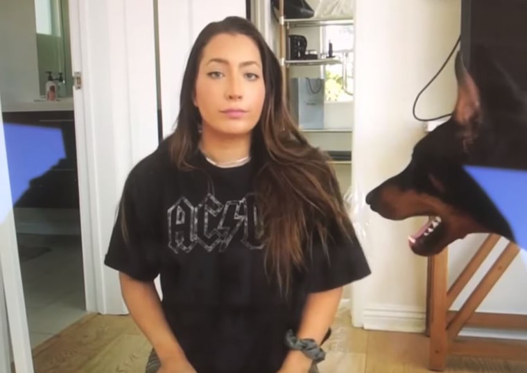 YouTuber Brooke Houts is under police investigation after she appeared to abuse her dog in a video.