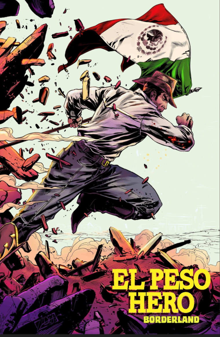 An image from "El Peso Huero" comic book, by Hector Rodriguez.