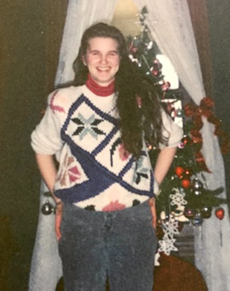 Image: A 13-year-old Genevieve at Christmas in Ohio.