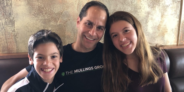Matt Kaufman with son, Spencer, and daughter, Olivia. 