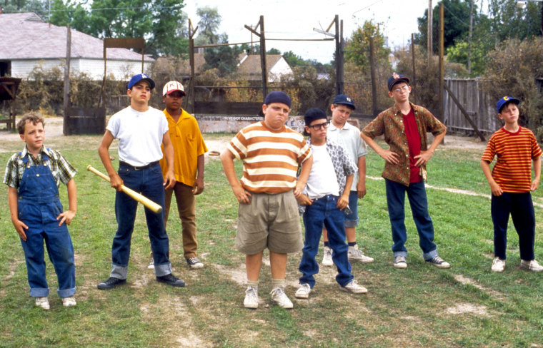 THE SANDLOT KIDS (1993) SHANE OBEDZINSKI, MIKE VITAR, BRANDON ADAMS, PATRICK RENNA, CHAUNCEY LEOPARDI, VICTOR DIMATTIA, GRANT