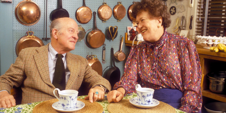 Julia and Paul Child in Their home