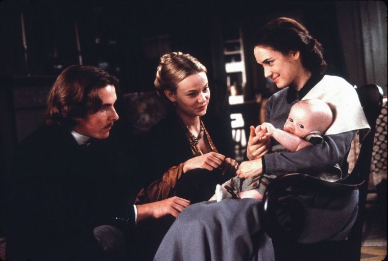 Christian Bale, Samantha Mathis and Winona Ryder in "Little Women" from 1994.