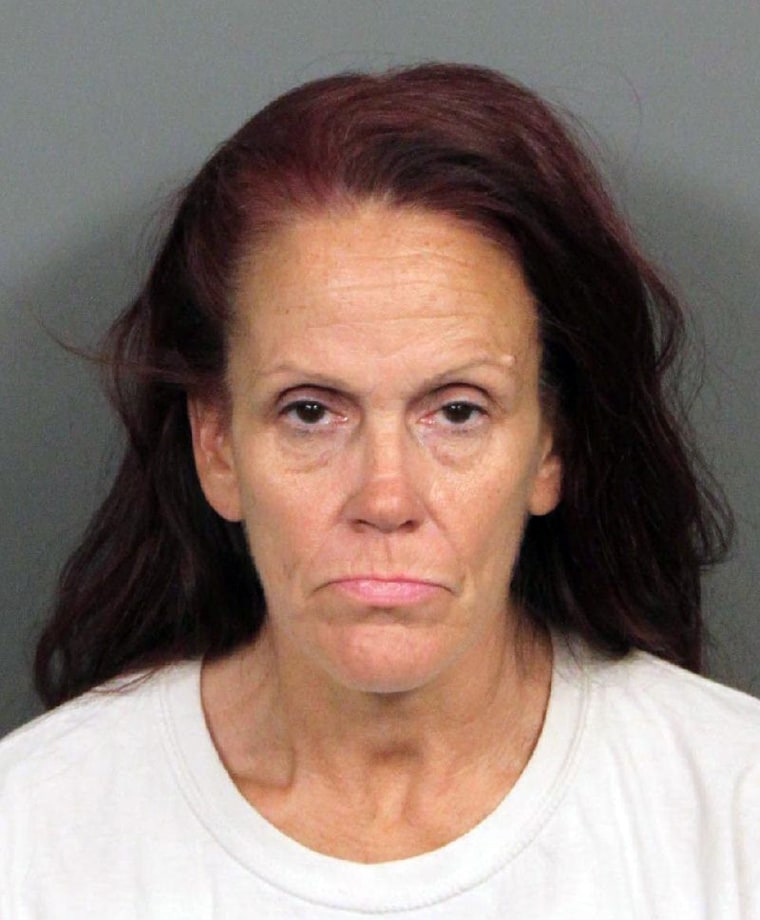 This booking photo released by Riverside County Animal Services on Tuesday, April 23, 2019, shows Deborah Sue Culwell.