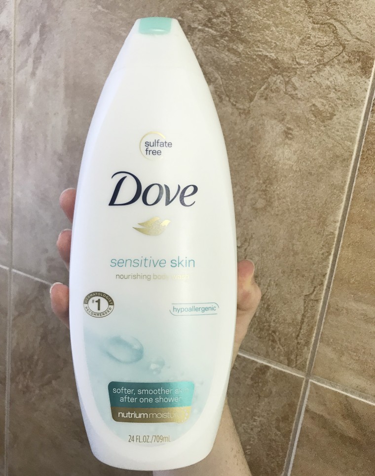 Dove sensitive skin body wash soothes itchy skin