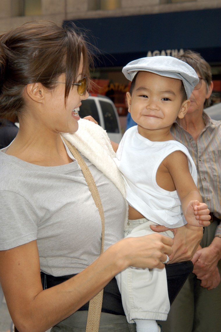 Angelina Jolie and Maddox