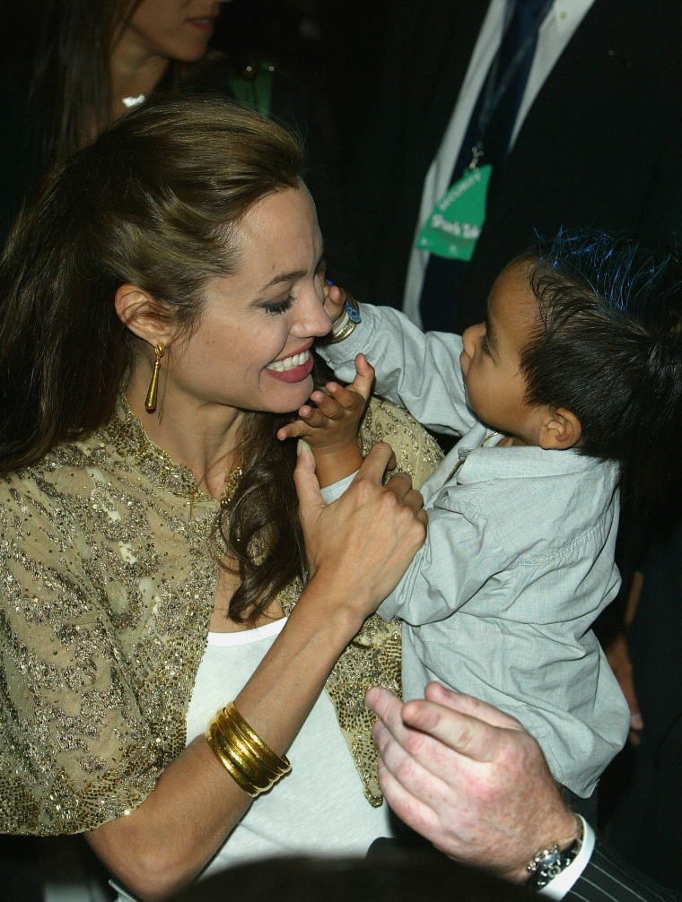 Angelina Jolie and Maddox