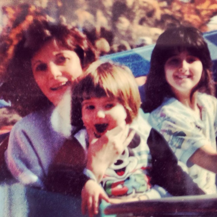 Author Alex Kacala with his mother and sister at Disneyworld in Florida one summer.