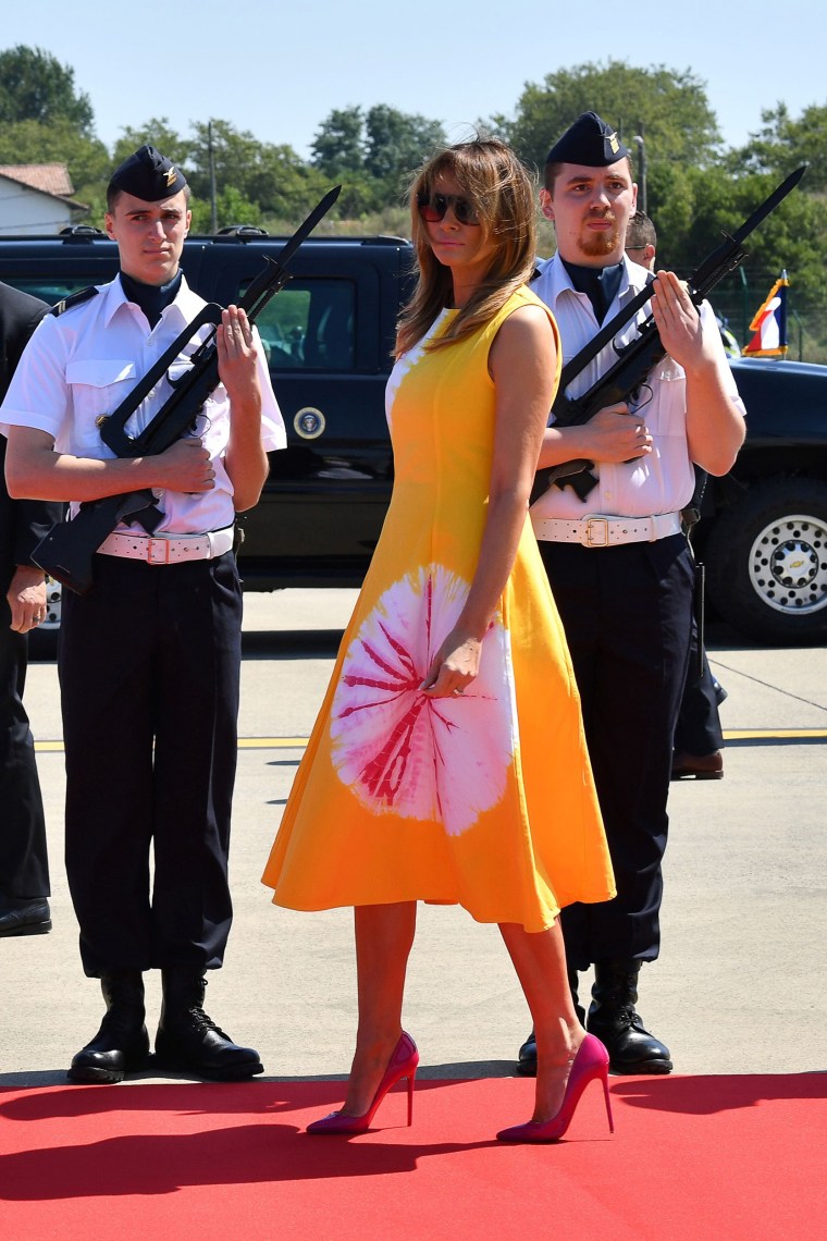 Melania trump hotsell today dress