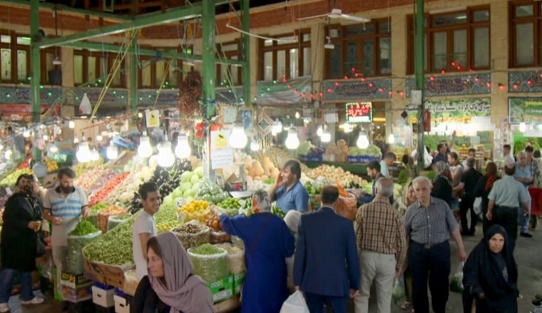 Image: A marketplace in Tehran, Iran.