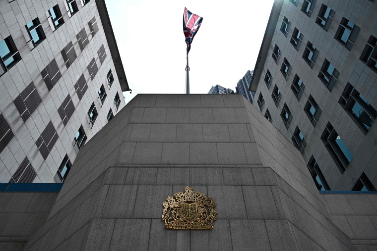 Image: The exterior of the British Consulate-General building in Hong Kong