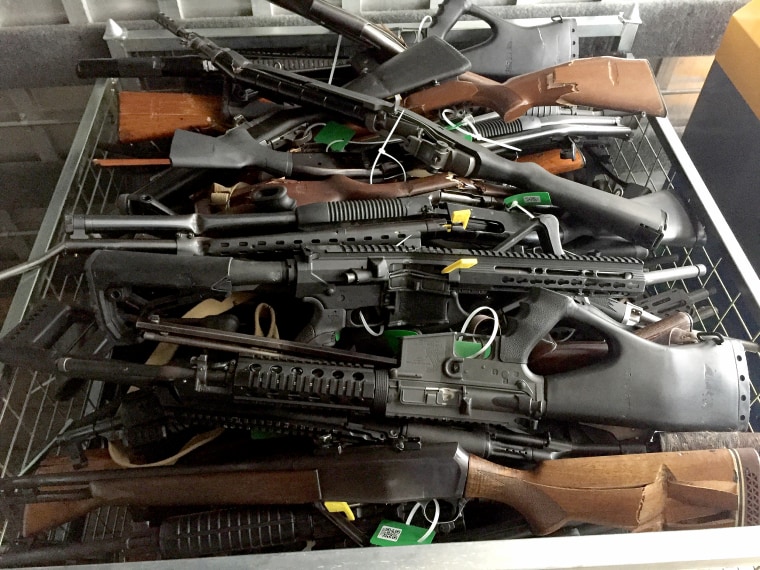Image: New Zealanders Surrender Firearms As Gun Buy Back Scheme Begins