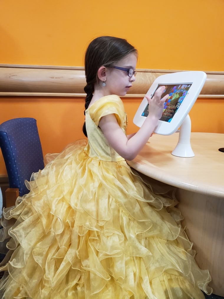 Lilli Durante's favorite princess is Belle and she loved dressing up for Belle to show all the doctors and nurses at UPMC Children's Hospital of Pittsburgh. 