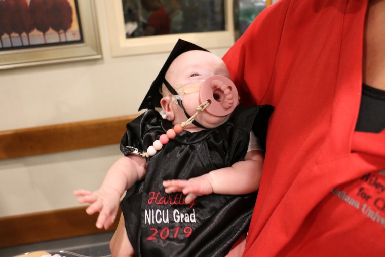 Hospital has graduation ceremony for NICU baby