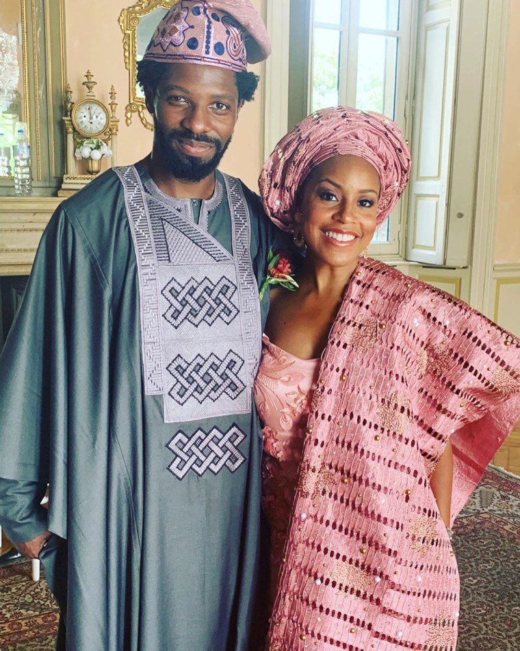 Sheinelle Jones with her husband, Uche Ojeh.