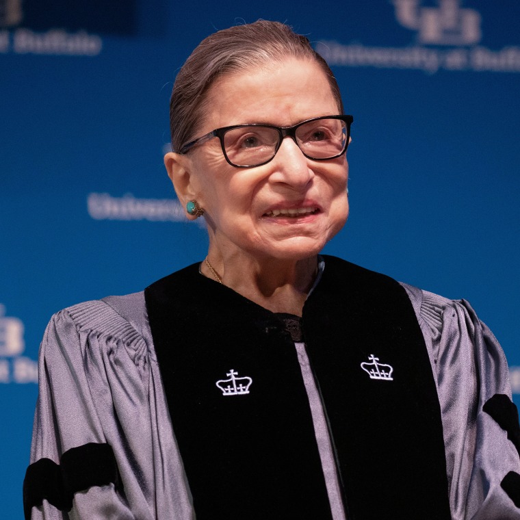 U.S. Supreme Court Justice Ruth Bader Ginsburg speaks at University of Buffalo School of Law in Buffalo, New York