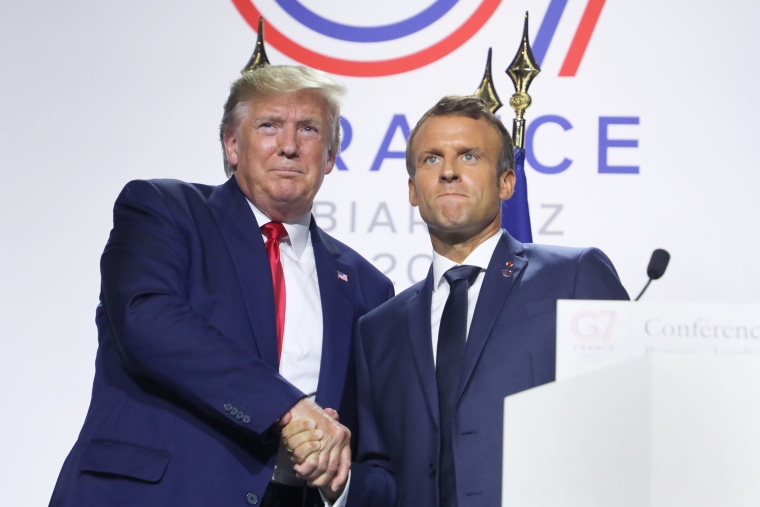 Image: Macron and Trump