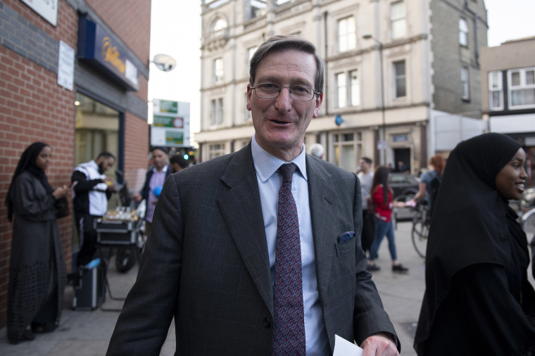 Image: Conservative MP Dominic Grieve arrives at the Finsbury Park Mosque in London