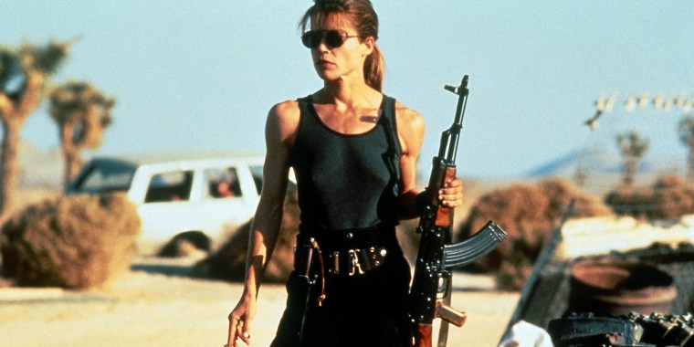 Linda Hamilton in "Terminator 2"