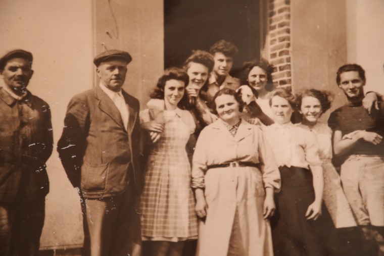 Georgette La bouche and her family shortly after the war